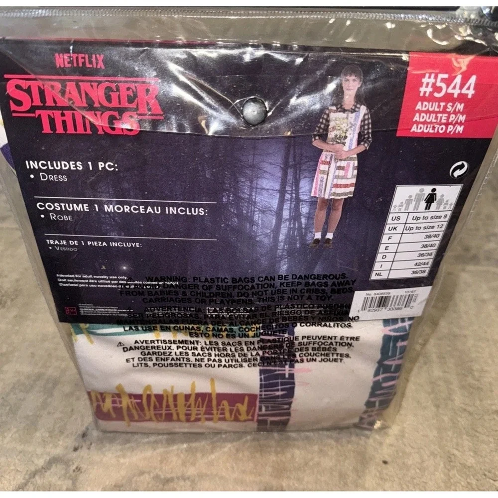 Stranger Things Eleven Halloween Costume Womens Sz Small-Medium (8) New - Picture 2 of 4